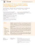 Cover page: Developing the VA Geriatric Scholars Programs Clinical Dashboards Using the PDSA Framework for Quality Improvement.