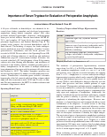 Cover page: Importance of Serum Tryptase for Evaluation of Perioperative Anaphylaxis