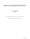 Cover page: Racial Disparities in School Suspension and Subsequent Outcomes: Evidence from the National Longitudinal Survey of Youth 1997