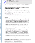 Cover page: Early cognitive impairment is common in pediatric patients following mild traumatic brain injury