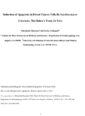 Cover page: Induction of apoptosis in breast cancer cells by Saccharomyces cerevisiae, the baker's yeast, in vitro