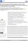 Cover page: Neoadjuvant Intratumoral Immunotherapy with Cowpea Mosaic Virus Induces Local and Systemic Antitumor Efficacy in Canine Mammary Cancer Patients.