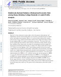 Cover page: Statistically Derived Patterns of Behavioral Economic Risk Among Heavy-Drinking College Students: A Latent Profile Analysis