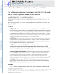 Cover page: The 5 choice continuous performance test (5C-CPT): A novel tool to assess cognitive control across species