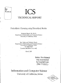 Cover page: Probabilistic clustering using hierarchical models