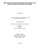 Cover page: Abiotic and biotic factors affecting light brown apple moth, Epiphyas postvittana, in California