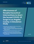 Cover page: Effectiveness of Nonpharmaceutical Interventions to Avert the Second COVID-19 Surge in Los Angeles County: A Simulation Study