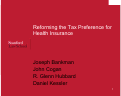 Cover page: Reforming the Tax Preference for Health Insurance