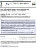 Cover page: Dietary Intake of Monosaccharides from Foods is Associated with Characteristics of the Gut Microbiota and Gastrointestinal Inflammation in Healthy US Adults