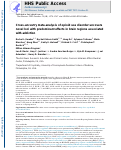 Cover page: Cross-ancestry meta-analysis of opioid use disorder uncovers novel loci with predominant effects in brain regions associated with addiction