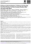 Cover page: Endogenous Diurnal Patterns of Adrenal and Gonadal Hormones During a 24-Hour Constant Routine After Simulated Shift Work