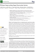 Cover page: Isochoric Supercooling Organ Preservation System.