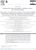 Cover page: Neuropsychiatric signs and symptoms of Alzheimer's disease: New treatment paradigms