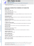 Cover page: A Placebo-Controlled Trial of Antibiotics for Smaller Skin Abscesses