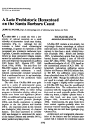 Cover page: A Late Prehistoric Homestead on the Santa Barbara Coast