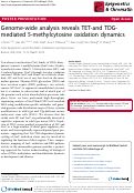 Cover page: Genome-wide analysis reveals TET-and TDG-mediated 5-methylcytosine oxidation dynamics