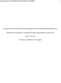 Cover page: Outcomes of National Jail Diversion Programs For Individuals With Mental Illnesses or Substance Use Disorders: A Comparison to the Criminal Justice System As Is