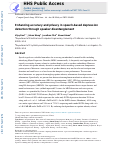 Cover page of Enhancing accuracy and privacy in speech-based depression detection through speaker disentanglement.