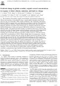 Cover page: Predicted change in global secondary organic aerosol concentrations in response to future climate, emissions, and land use change