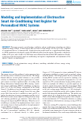 Cover page: Modeling and Implementation of Electroactive Smart Air-Conditioning Vent Register for Personalized HVAC Systems