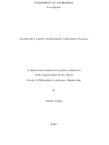 Cover page: Acoustically Coupled, Non-Premixed Combustion Processes