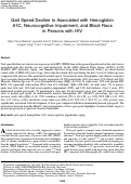 Cover page: Gait Speed Decline Is Associated with Hemoglobin A1C, Neurocognitive Impairment, and Black Race in Persons with HIV