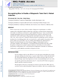 Cover page: Recognising Bias in Studies of Diagnostic Tests Part 1: Patient Selection