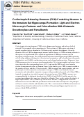 Cover page: Corticotropin‐releasing hormone (CRH)‐containing neurons in the immature rat hippocampal formation: Light and electron microscopic features and colocalization with glutamate decarboxylase and parvalbumin