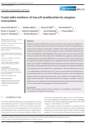 Cover page: Coast-wide evidence of low pH amelioration by seagrass ecosystems.