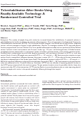 Cover page: Telerehabilitation After Stroke Using Readily Available Technology: A Randomized Controlled Trial