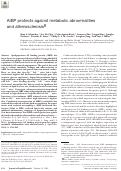 Cover page: AIBP protects against metabolic abnormalities and atherosclerosis[S]