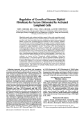 Cover page: Regulation of growth of human diploid fibrobalasts by factors elaborated by activated lymphoid cells