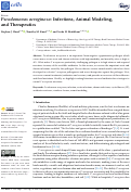 Cover page: Pseudomonas aeruginosa: Infections, Animal Modeling, and Therapeutics