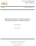 Cover page: Hydrogen Energy Stations: Poly-Production of Electricity, Hydrogen, and Thermal Energy