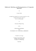 Cover page: Multiscale Modeling and Homogenization of Composite Materials