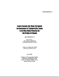 Cover page: Twenty Seconds that Shook the Agenda: An Assessment of Transportation Issues in the Mass Media Following the Northridge Earthquake