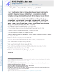 Cover page: EAST multicenter trial of simulation-based team training for pediatric trauma: Resuscitation task completion is highly variable during simulated traumatic brain injury resuscitation