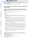 Cover page: Impact of persistent pain on function, cognition, and well-being of older adults.