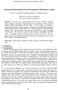 Cover page: Automated Measurement of Vowel Formants in the Buckeye Corpus