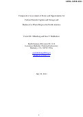 Cover page: Comparative assessment of status and opportunities for carbon Dioxide Capture and storage and Radioactive Waste Disposal In North America