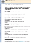 Cover page: Hierarchical modeling identifies novel lung cancer susceptibility variants in inflammation pathways among 10,140 cases and 11,012 controls