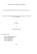 Cover page: Anxiety and alcohol involvement across the substance use continuum