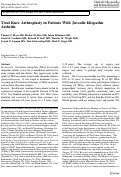 Cover page: Total Knee Arthroplasty in Patients With Juvenile Idiopathic Arthritis