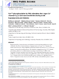 Cover page: Ser1928 phosphorylation by PKA stimulates the L-type Ca2+ channel CaV1.2 and vasoconstriction during acute hyperglycemia and diabetes