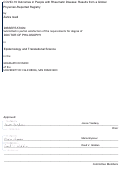 Cover page: COVID-19 Outcomes in People with Rheumatic Disease: Results from a Global Physician-Reported Registry