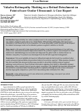 Cover page: Valsalva Retinopathy Masking as a Retinal Detachment on Point-of-care Ocular Ultrasound: A Case Report