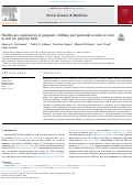 Cover page: Health care experiences of pregnant, birthing and postnatal women of color at risk for preterm birth.