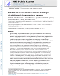 Cover page: Affiliation and disease risk: social networks mediate gut microbial transmission among rhesus macaques