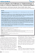 Cover page: Practice Models and Challenges in Teledermatology: A Study of Collective Experiences from Teledermatologists