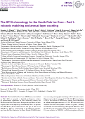 Cover page: The SP19 chronology for the South Pole Ice Core – Part 1: volcanic matching and annual layer counting